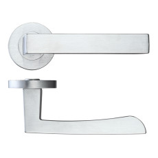 Ironmongery Fornax Satin Chrome Privacy Handle Hardware Pack