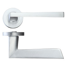 Ironmongery Lyra Satin Chrome Privacy Handle Hardware Pack