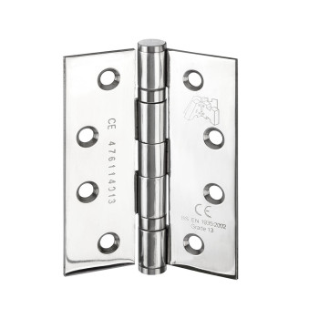 Polished Stainless Steel 4 Inch Hinge 